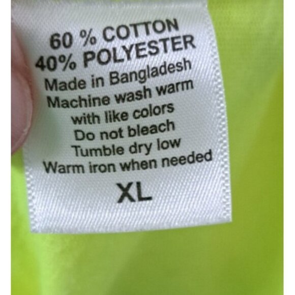 Harley-Davidson Women's XL Neon Yellow T-Shirt Rockstar Fort Myers, Florida - Picture 7 of 7